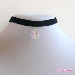 Collier glamour collection Ysia-bijoux cristal Swarovski