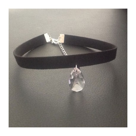 Collier glamour larme cristal Swarovski collection Ysia-bijoux