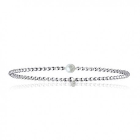 Bracelet argent 925 perles d'argent et perle d'eau douce