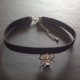 Collier femme ras de cou chic noeud papillon cristal Swarovski