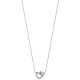 Collier coeur entrelacés argent 925/000 rhodié bijou tendance