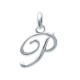 Pendentif initiale P en argent 925/000 lettre prénom 17 mm 