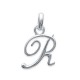 Pendentif initiale R en argent 925/000 lettre prénom 17 mm 