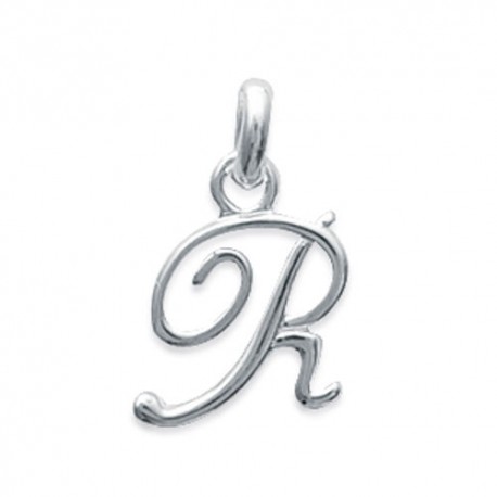 Pendentif initiale R en argent 925/000 lettre prénom 17 mm 