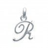 Pendentif initiale R en argent 925/000 lettre prénom 17 mm 
