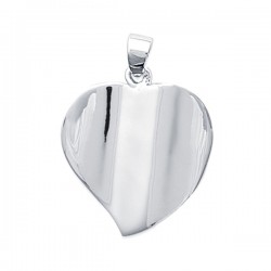 Pendentif coeur twisté en argent 925/000