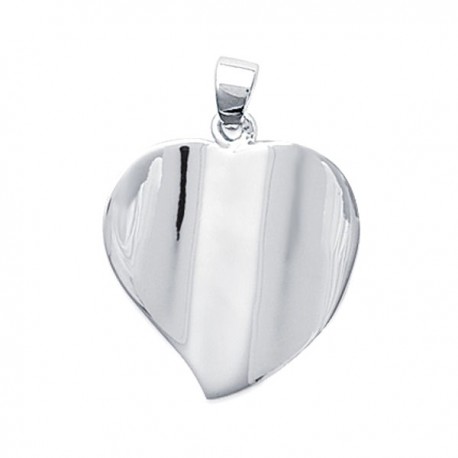 Pendentif coeur twisté en argent 925/000