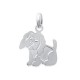 Pendentif joli chien en argent massif 925/000