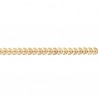 Bracelet maille épis de blé en plaqué or 18 carats bijou de joaillerie 