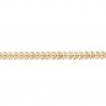 Bracelet maille épis de blé en plaqué or 18 carats bijou de joaillerie 