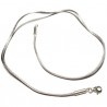 Collier cordon fil de soie argent et fermoir argent 925 38 cm 40 cm 42 cm