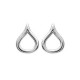 Argent 925/000 puces boucles d'oreilles gouttes ajourées bijou tendance