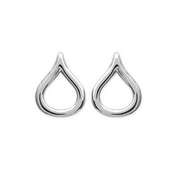 Argent 925/000 puces boucles d'oreilles gouttes ajourées bijou tendance