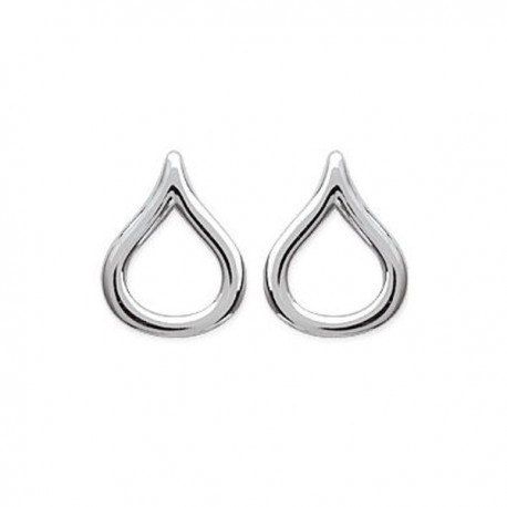 Argent 925/000 puces boucles d'oreilles gouttes ajourées bijou tendance