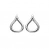 Argent 925/000 puces boucles d'oreilles gouttes ajourées bijou tendance