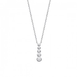 Collier goutte cascade de zirconium en argent 925000 bijou tendance