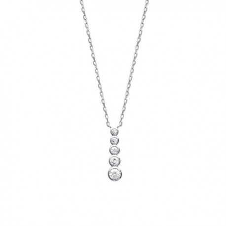 Collier goutte cascade de zirconium en argent 925000 bijou tendance