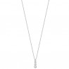 Collier goutte cascade de zirconium en argent 925000 bijou tendance