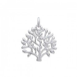 Pendentif arbre de vie en argent massif 925/000 rhodié