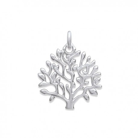 Pendentif arbre de vie en argent massif 925/000 rhodié