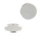 Argent 925 - Plateau support cabochon rond fond plat 20 mm